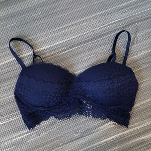 Floral Navy Push-up Bra